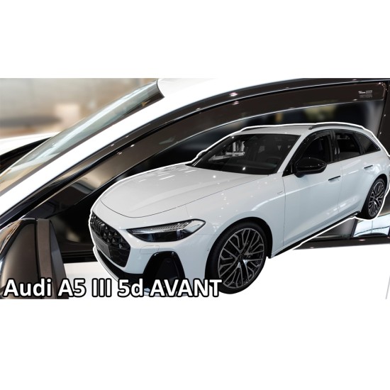 ΑΝΕΜΟΘΡΑΥΣΤΕΣ ΓΙΑ AUDI A5 B10 5D 2024+ ΖΕΥΓΑΡΙ ΑΠΟ ΕΥΚΑΜΠΤΟ ΦΙΜΕ ΠΛΑΣΤΙΚΟ HEKO - 2 ΤΕΜ