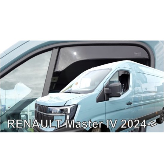 ΑΝΕΜΟΘΡΑΥΣΤΕΣ ΓΙΑ RENAULT MASTER IV ΚΟΝΤΟ 2024+ ΖΕΥΓΑΡΙ ΑΠΟ ΕΥΚΑΜΠΤΟ ΦΙΜΕ ΠΛΑΣΤΙΚΟ HEKO - 2 ΤΕΜ.