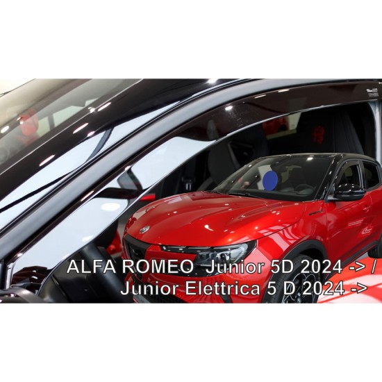 ΣΕΤ ΑΝΕΜΟΘΡΑΥΣΤΕΣ ΓΙΑ ALFA ROMEO JUNIOR 5D 2024+ SET ΑΠΟ ΕΥΚΑΜΠΤΟ ΦΙΜΕ ΠΛΑΣΤΙΚΟ HEKO - 4 ΤΕΜ.