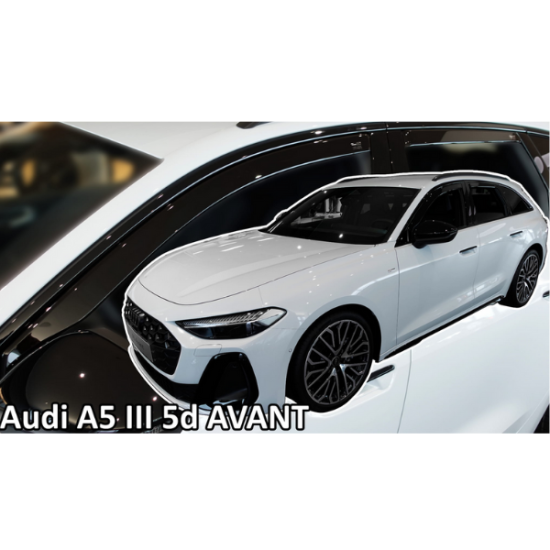 ΑΝΕΜΟΘΡΑΥΣΤΕΣ ΓΙΑ AUDI A5 3 (B10) 5D 2024+ ΣΕΤ ΑΥΤΟΚΙΝΗΤΟΥ ΑΠΟ ΕΥΚΑΜΠΤΟ ΦΙΜΕ ΠΛΑΣΤΙΚΟ HEKO - 4 ΤΕΜ.