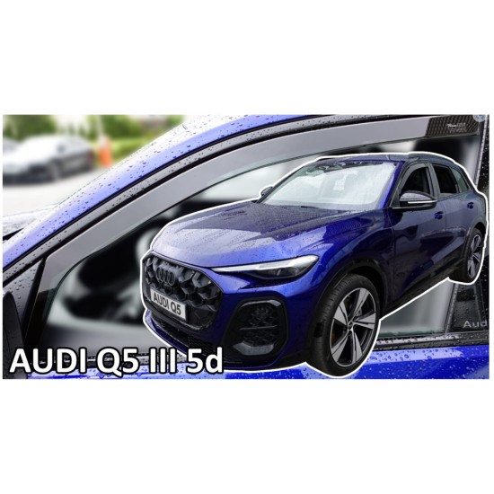 ΑΝΕΜΟΘΡΑΥΣΤΕΣ ΓΙΑ AUDI Q5 3 (GU) 5D 2024+ ΣΕΤ ΑΥΤΟΚΙΝΗΤΟΥ ΑΠΟ ΕΥΚΑΜΠΤΟ ΦΙΜΕ ΠΛΑΣΤΙΚΟ HEKO - 4 ΤΕΜ.