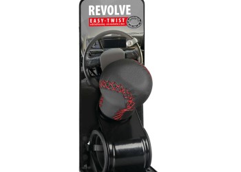 ΤΕΜΠΕΛΗΣ ΤΙΜΟΝΙΟΥ ΠΕΡΙΣΤΡΕΦΟΜΕΝΟΣ ΔΕΡΜΑΤΙΝΟΣ ΜΑΥΡΟΣ ΜΕ ΚΟΚΚΙΝΗ ΡΑΦΗ 20-40mm REVOLVE LAMPA - 1ΤΕΜ