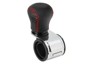 ΤΕΜΠΕΛΗΣ ΤΙΜΟΝΙΟΥ ΔΕΡΜΑΤΙΝΟΣ ΜΑΥΡΟΣ ΜΕ ΚΟΚΚΙΝΗ ΡΑΦΗ ΚΑΙ ΧΡΩΜΙΩΜΕΝΟ ΒΡΑΧΙΟΝΑ 20-40mm REVOLVE LAMPA - 1ΤΕΜ