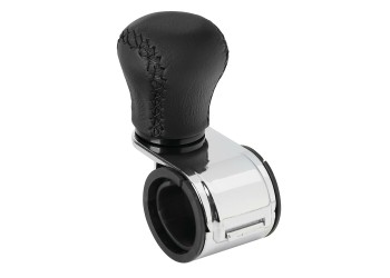 ΤΕΜΠΕΛΗΣ ΤΙΜΟΝΙΟΥ ΔΕΡΜΑΤΙΝΟΣ ΜΑΥΡΟΣ ΜΕ ΜΑΥΡΗ ΡΑΦΗ ΚΑΙ ΧΡΩΜΙΩΜΕΝΟ ΒΡΑΧΙΟΝΑ 20-40mm REVOLVE LAMPA - 1ΤΕΜ