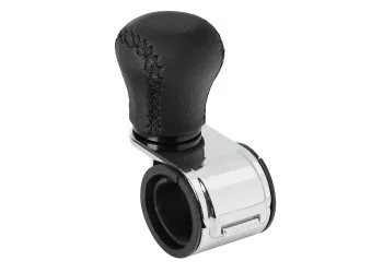 ΤΕΜΠΕΛΗΣ ΤΙΜΟΝΙΟΥ ΔΕΡΜΑΤΙΝΟΣ ΜΑΥΡΟΣ ΜΕ ΜΑΥΡΗ ΡΑΦΗ ΚΑΙ ΧΡΩΜΙΩΜΕΝΟ ΒΡΑΧΙΟΝΑ 20-40mm REVOLVE LAMPA - 1ΤΕΜ