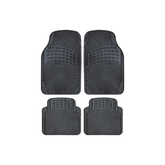 Oto Top - Σετ Πατάκια Αυτοκινήτου Universal  από Μαλακό PVC STRATOS EVO – Αντιολισθητικά - 4τμχ. (0007846OT150/OTO)