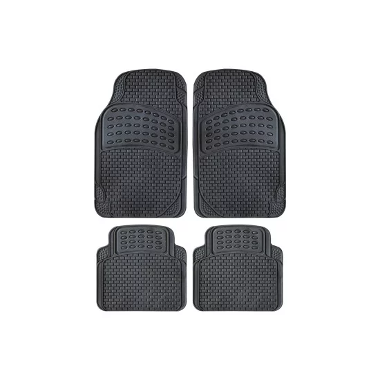 Oto Top - Σετ Πατάκια Αυτοκινήτου Universal  από Μαλακό PVC STRATOS EVO – Αντιολισθητικά - 4τμχ. (0007846OT150/OTO)