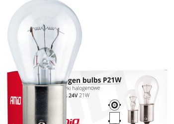 Amio - P21W 24V 21W BA15s ΜΟΝΟΠΟΛΙΚΟ ΑΛΟΓΟΝΟΥ ΚΟΥΤΙ 10ΤΕΜ. (01006/AM)