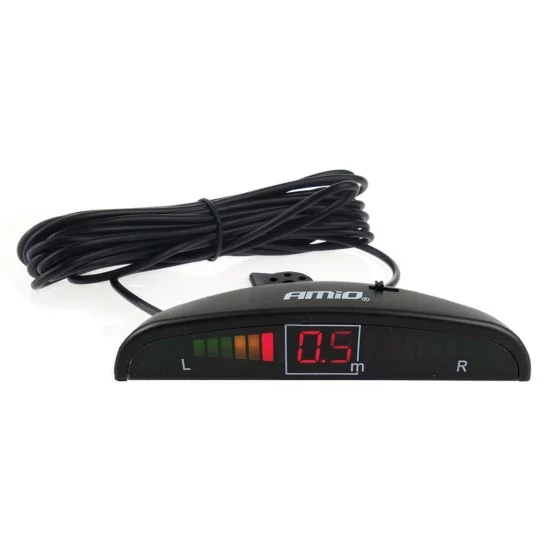 Amio - Universal Οθόνη τύπου LED για Συστήματα Παρκαρίσματος τάση λειτουργίας 12V διαστάσεων 99x20x26mm για Επιβατικά Αυτοκίνητα - 1 τεμ. (01018/AM)