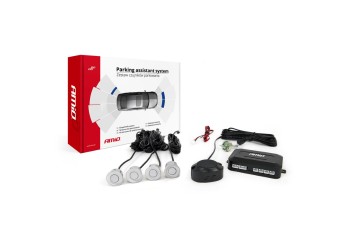 Amio - ΣΥΣΤΗΜΑ ΠΑΡΚΑΡΙΣΜΑΤΟΣ ΜΕ 4 ΑΣΗΜΙ ΑΙΣΘΗΤΗΡΕΣ 22 MM ΚΑΙ BUZZER - 1 ΤΕΜ. (01021/AM)