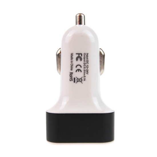 Amio - ΦΟΡΤΙΣΤΗΣ ΑΝΑΠΤΗΡΑ ΜΕ 3 ΘΥΡΕΣ USB 12/24V 5100mA (1Α, 2Α, 2.1Α) - 1 ΤΕΜ. (01027/AM)