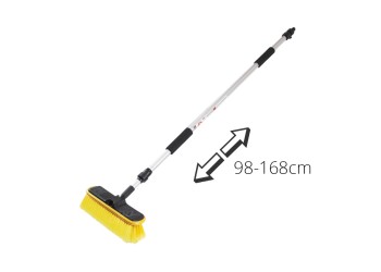 Amio - ΒΟΥΡΤΣΑ ΠΛΥΣΙΜΑΤΟΣ ΜΕ ΤΗΛΕΣΚΟΠΙΚΟ ΚΟΝΤΑΡΙ 98>168cm & ΑΝΤΑΠΤΟΡΑ ΓΙΑ ΠΑΡΟΧΗ ΝΕΡΟΥ - 1 ΤΕΜ. (01045/AM)