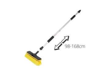 Amio - ΒΟΥΡΤΣΑ ΠΛΥΣΙΜΑΤΟΣ ΜΕ ΤΗΛΕΣΚΟΠΙΚΟ ΚΟΝΤΑΡΙ 98>168cm & ΑΝΤΑΠΤΟΡΑ ΓΙΑ ΠΑΡΟΧΗ ΝΕΡΟΥ - 1 ΤΕΜ. (01045/AM)