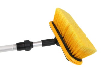 Amio - ΒΟΥΡΤΣΑ ΠΛΥΣΙΜΑΤΟΣ ΜΕ ΤΗΛΕΣΚΟΠΙΚΟ ΚΟΝΤΑΡΙ 98>168cm & ΑΝΤΑΠΤΟΡΑ ΓΙΑ ΠΑΡΟΧΗ ΝΕΡΟΥ - 1 ΤΕΜ. (01045/AM)