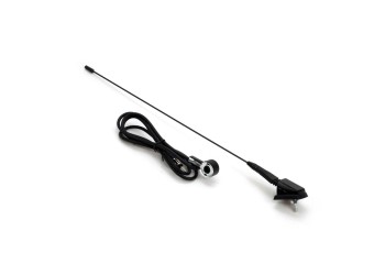 Amio - ΚΕΡΑΙΑ ΟΡΟΦΗΣ ΜΑΥΡΗ 41cm Φ5mm ΜΕ ΚΑΛΩΔΙΟ 1,4m - 1 τεμ. (01048/AM)