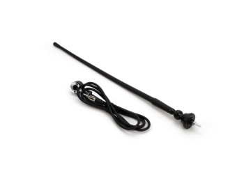 Amio - ΚΕΡΑΙΑ ΟΡΟΦΗΣ ΜΑΥΡΗ 34cm Φ5mm ΜΕ ΚΑΛΩΔΙΟ 1,4m - 1 τεμ. (01049/AM)