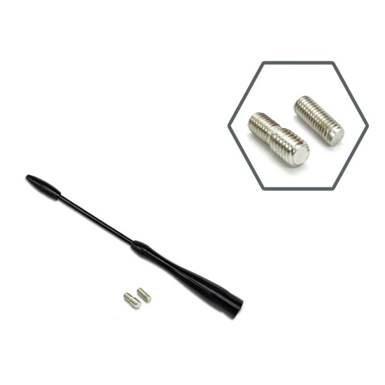 Amio - ΚΕΡΑΙΑ ΑΛΟΥΜΙΝΙΟΥ ΑΝΤΜ04 16cm ΜΕ 2 ΑΝΤΑΠΤΟΡΕΣ 5-6mm - 1 ΤΕΜ. (01052/AM)