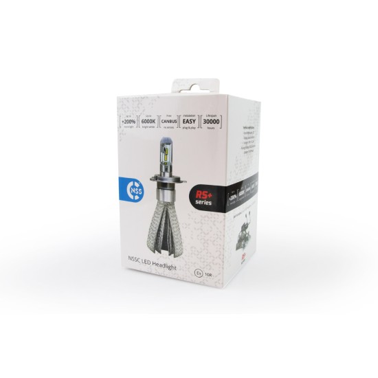 Amio - Σετ Λαμπτήρων LED RS+ SERIES CAN BUS τύπου HB3 - 9005 τάση λειτουργίας 12-36V απόδοσης 50W για Επιβατικά Αυτοκίνητα και Φορτηγά - 2 τεμ. (01087/AM)