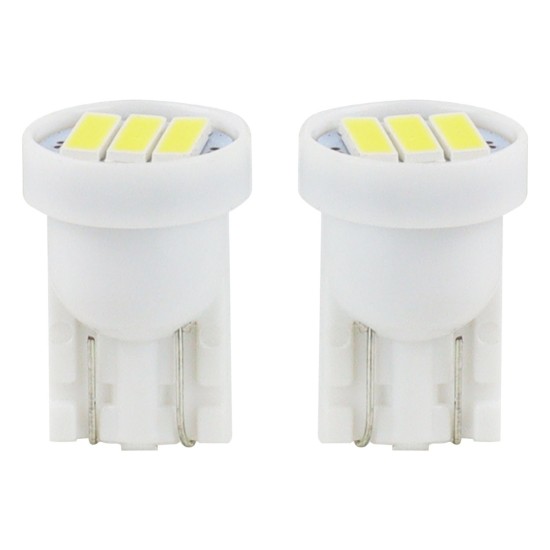 Amio - T10 W5W 12V W2,1x9,5d ΛΕΥΚΟ 5.600K 3SMDx7020 (ΚΑΡΦΩΤΟ) 2ΤΕΜ. (01096/AM)