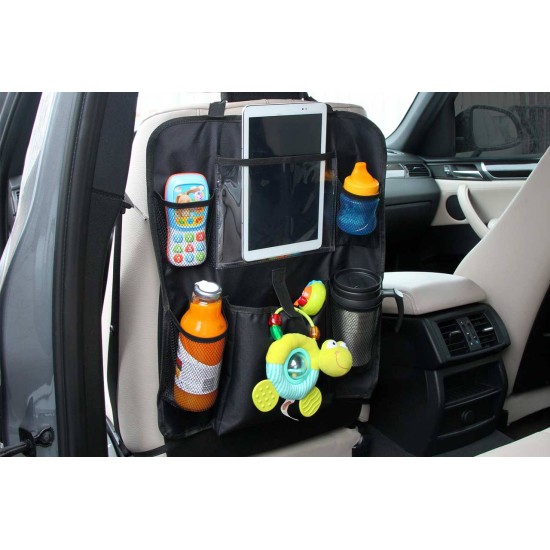 Amio - ΘΗΚΕΣ ΠΛΑΤΗΣ ΚΑΘΙΣΜΑΤΟΣ ORGANIZER - ΘΗΚΗ ΟΡΓΑΝΩΣΗΣ ΑΥΤΟΚΙΝΗΤΟΥ ΜΕ ΘΗΚΗ TAΒLET (55 Χ 30 Χ 30 cm) - 1 τεμ. (01121/AM)