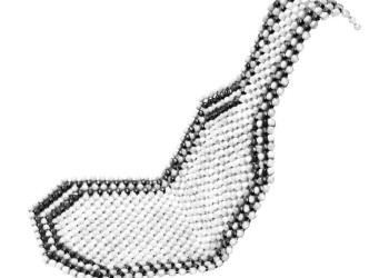 Amio - ΠΛΑΤΟΚΑΘΙΣΜΑ ΜΕ ΞΥΛΙΝΕΣ ΜΠΙΛΙΕΣ (ΛΕΥΚΟ/ΜΑΥΡΕΣ ΛΕΠΤΟΜΕΡΕΙΕΣ - 128 Χ 38 cm) - 1 ΤΕΜ. (01124/AM)