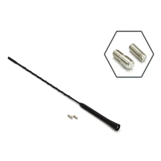 Amio - Κεραία Αυτοκινήτου τύπου ANTM02 μήκος 41cm σπείρωμα M5/M6 για Επιβατικά Αυτοκίνητα - 1 τεμ. (01129/AM)