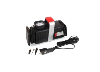 Amio - ΚΟΜΠΡΕΣΕΡ ΑΕΡΑ 12V/220V 150PSI (ΜΑΝΟΜΕΤΡΟ/ΦΙΣ/3 ΑΝΤΑΠΤΟΡΕΣ/ΚΑΛΩΔΙΟ 300cm) AMIO - 1 τεμ. (01134/AM)