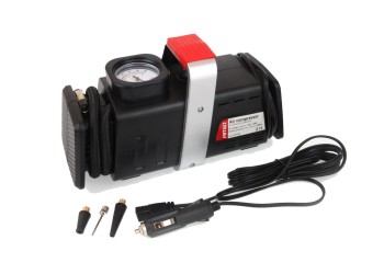 Amio - ΚΟΜΠΡΕΣΕΡ ΑΕΡΑ 12V/220V 150PSI (ΜΑΝΟΜΕΤΡΟ/ΦΙΣ/3 ΑΝΤΑΠΤΟΡΕΣ/ΚΑΛΩΔΙΟ 300cm) AMIO - 1 τεμ. (01134/AM)