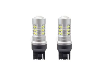 Amio - W21W T20 12/24V 6,2W 5.600K LED 24xSMD3030 CAN-BUS ΛΕΥΚΟ 18x56mm 2ΤΕΜ. (01173/AM)