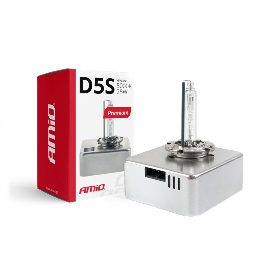 Amio - ΑΝΤΑΛΛΑΚΤΙΚΗ ΛΑΜΠΑ PREMIUM D5S 12V 5.000k 25W - 1 Τεμ. (01220/AM)