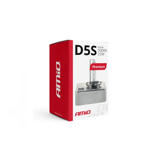 Amio - ΑΝΤΑΛΛΑΚΤΙΚΗ ΛΑΜΠΑ PREMIUM D5S 12V 5.000k 25W - 1 Τεμ. (01220/AM)