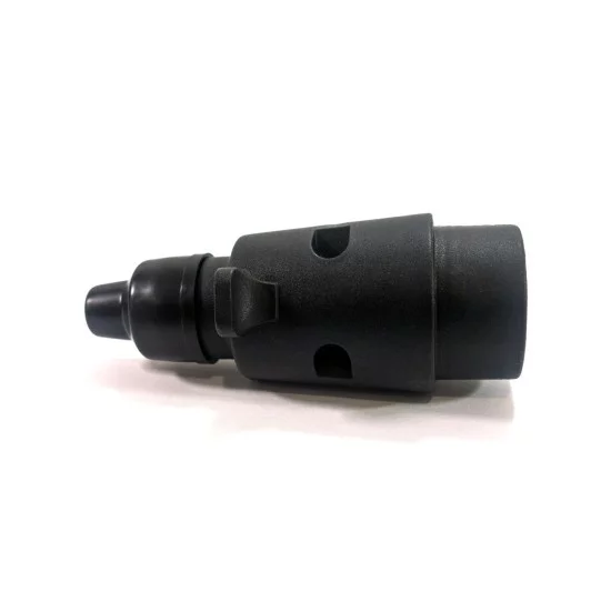 Amio - Πρίζα κοτσαδόρου αρσενική 7 φις υψηλής αντοχής για ρυμουλκούμενα και τροχόσπιτα, με ανθεκτικό πλαστικό σώμα και μεταλλικές επαφές για ασφαλή σύνδεση, κατάλληλη για όλες τις εφαρμογές οχημάτων 12V - 1 τεμ. (01256/AM)