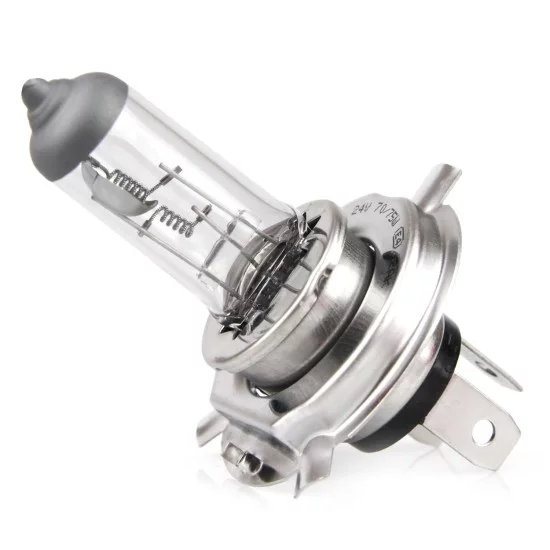 Amio - Λάμπα Τύπου H4 Αλογόνου Τάση Λειτουργίας 24V Απόδοση 70/75W Τύπος Βάσης P43t LUMITEC για Φώτα Φορτηγού – 1 τεμ. (01267/AM)