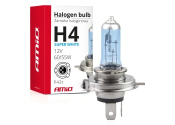 Amio - H4 12V 60/55W P43t SUPERWHITE 1ΤΕΜ. (01269/AM)