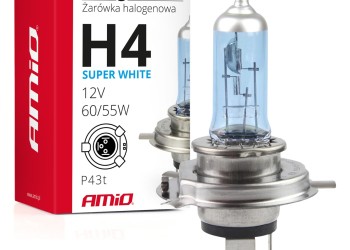 Amio - H4 12V 60/55W P43t SUPERWHITE 1ΤΕΜ. (01269/AM)