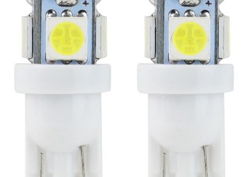 Amio - T10 W5W 12V W2,1x9,5d ΛΕΥΚΟ 5.600K 5SMDx5050 (ΚΑΡΦΩΤΟ) 2ΤΕΜ. (01284/AM)