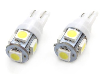 Amio - T10 W5W 12V W2,1x9,5d ΛΕΥΚΟ 5.600K 5SMDx5050 (ΚΑΡΦΩΤΟ) 2ΤΕΜ. (01284/AM)