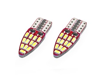 Amio - T10 W5W 12V W2,1x9,5d ΛΕΥΚΟ 5.600K 24SMDx3014HP (ΚΑΡΦΩΤΟ - CAN-BUS) 2ΤΕΜ. (01285/AM)