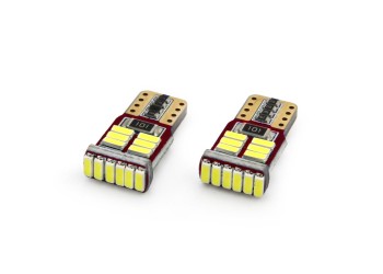 Amio - T10 W5W 12V 2,2W LED CAN-BUS 18xSMD4014 ΛΕΥΚΟ 5600K 12x23mm 2ΤΕΜ. (01286/AM)