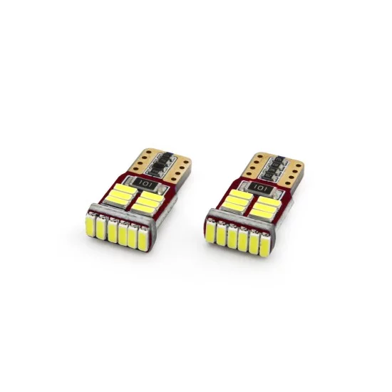 Amio - T10 W5W 12V 2,2W LED CAN-BUS 18xSMD4014 ΛΕΥΚΟ 5600K 12x23mm 2ΤΕΜ. (01286/AM)