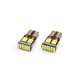Amio - T10 W5W 12V 2,2W LED CAN-BUS 18xSMD4014 ΛΕΥΚΟ 5600K 12x23mm 2ΤΕΜ. (01286/AM)