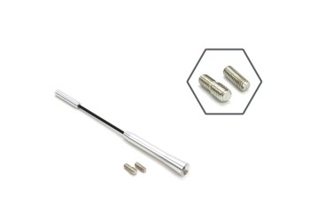 Amio - ΚΕΡΑΙΑ ΑΝΤΜ05 18cm ΧΡΩΜΙΟ ΜΕ 2 ΑΝΤΑΠΤΟΡΕΣ 5-6mm – 1 ΤΕΜ. (01294/AM)