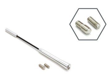 Amio - ΚΕΡΑΙΑ ΑΝΤΜ05 18cm ΧΡΩΜΙΟ ΜΕ 2 ΑΝΤΑΠΤΟΡΕΣ 5-6mm – 1 ΤΕΜ. (01294/AM)