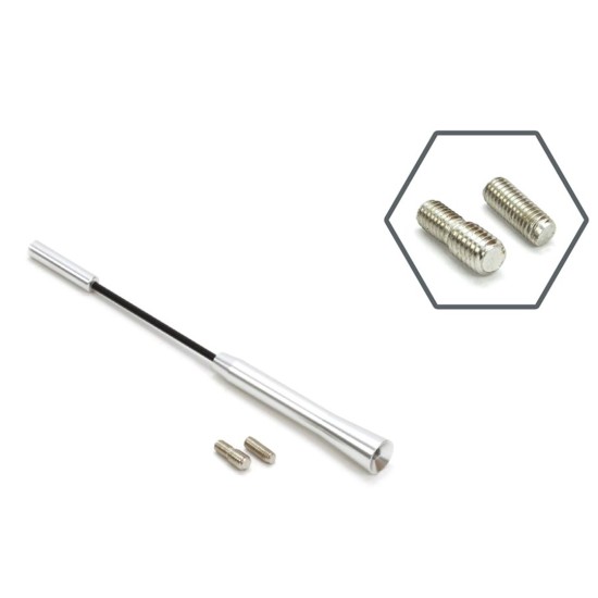 Amio - ΚΕΡΑΙΑ ΑΝΤΜ05 18cm ΧΡΩΜΙΟ ΜΕ 2 ΑΝΤΑΠΤΟΡΕΣ 5-6mm – 1 ΤΕΜ. (01294/AM)