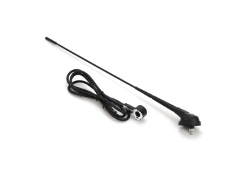 Amio - ΚΕΡΑΙΑ ΟΡΟΦΗΣ ΜΑΥΡΗ 40cm Φ5mm ΜΕ ΚΑΛΩΔΙΟ 2,3m - 1 τεμ. (01297/AM)