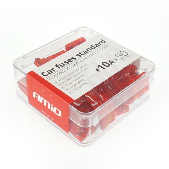 Amio - ΑΣΦΑΛΕΙΕΣ STANDARD 10A - 50 ΤΕΜ. ΚΟΥΤΙ (01334/AM)