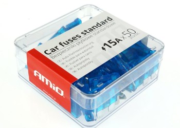 Amio - ΑΣΦΑΛΕΙΕΣ STANDARD 15A - 50 ΤΕΜ. ΚΟΥΤΙ (01335/AM)