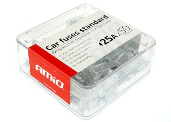 Amio - ΑΣΦΑΛΕΙΕΣ STANDARD 25A - 50 ΤΕΜ. ΚΟΥΤΙ (01337/AM)