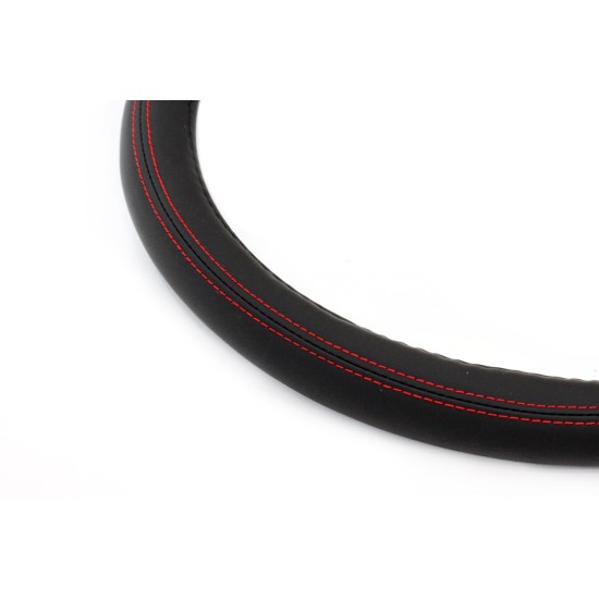 Amio - ΚΑΛΥΜΜΑ ΤΙΜΟΝΙΟΥ 37/39CM SWC-01 ΜΑΥΡΟ ΜΕ ΚΟΚΚΙΝΗ ΡΑΦΗ - 1 τεμ. (01355/AM)