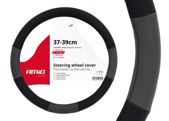 Amio - ΚΑΛΥΜΜΑ ΤΙΜΟΝΙΟΥ 37/39CM SWC-05 ΜΑΥΡΟ/ΓΚΡΙ - 1 ΤΕΜ. (01360/AM)